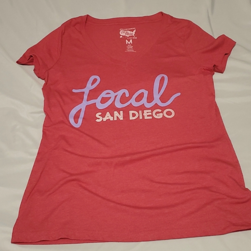 Local San Diego t shirt by Todd Snyder red size Medium